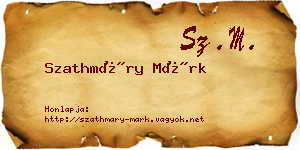 Szathmáry Márk névjegykártya